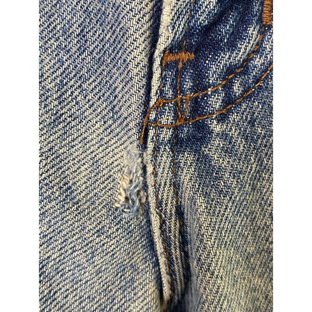Harley-Davidson Men's Blue Denim Straight Leg Jeans Size 40x30 Flaw - Picture 4 of 10